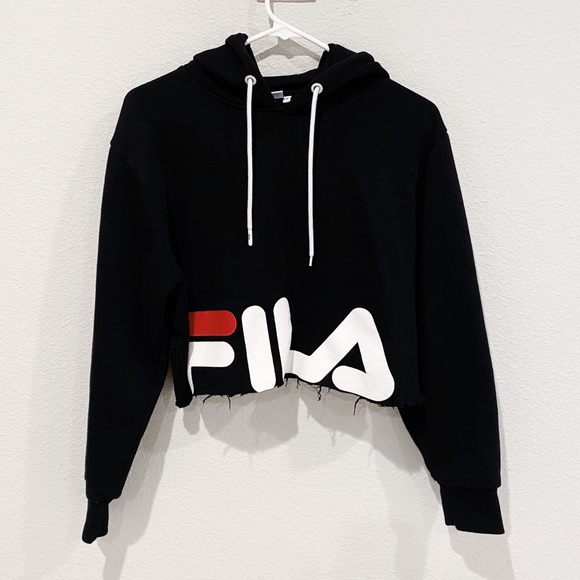 fila crop top hoodie